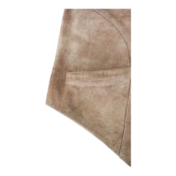 Vintage Chess King Suede Leather Vest Men’s Medium Korea Western Button Front - Picture 12 of 13